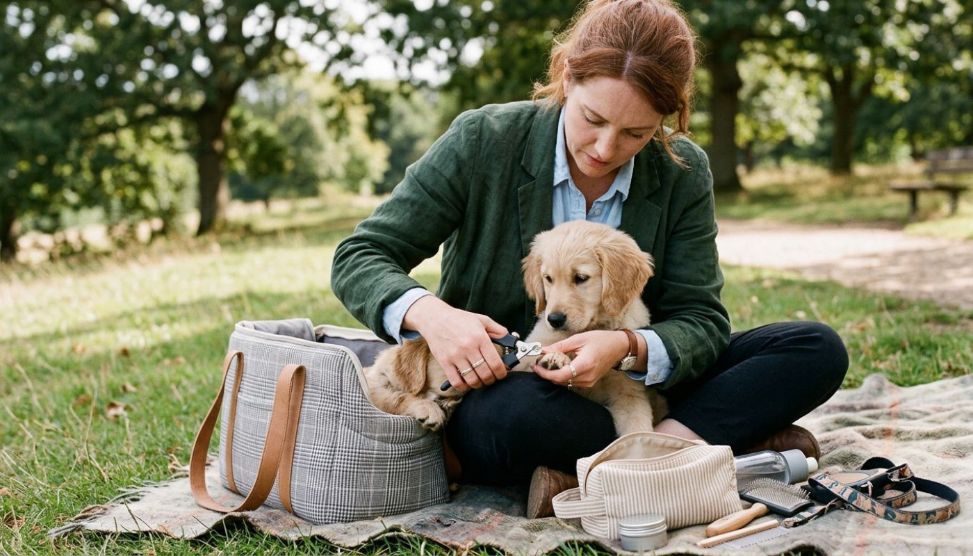 Transporter son chiot : le détail toilettage que tout le monde néglige